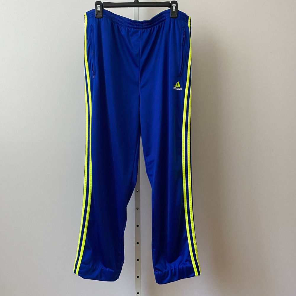 Adidas Sporty Rugged Relaxed Performance Outdoors Track Pants Large Blue